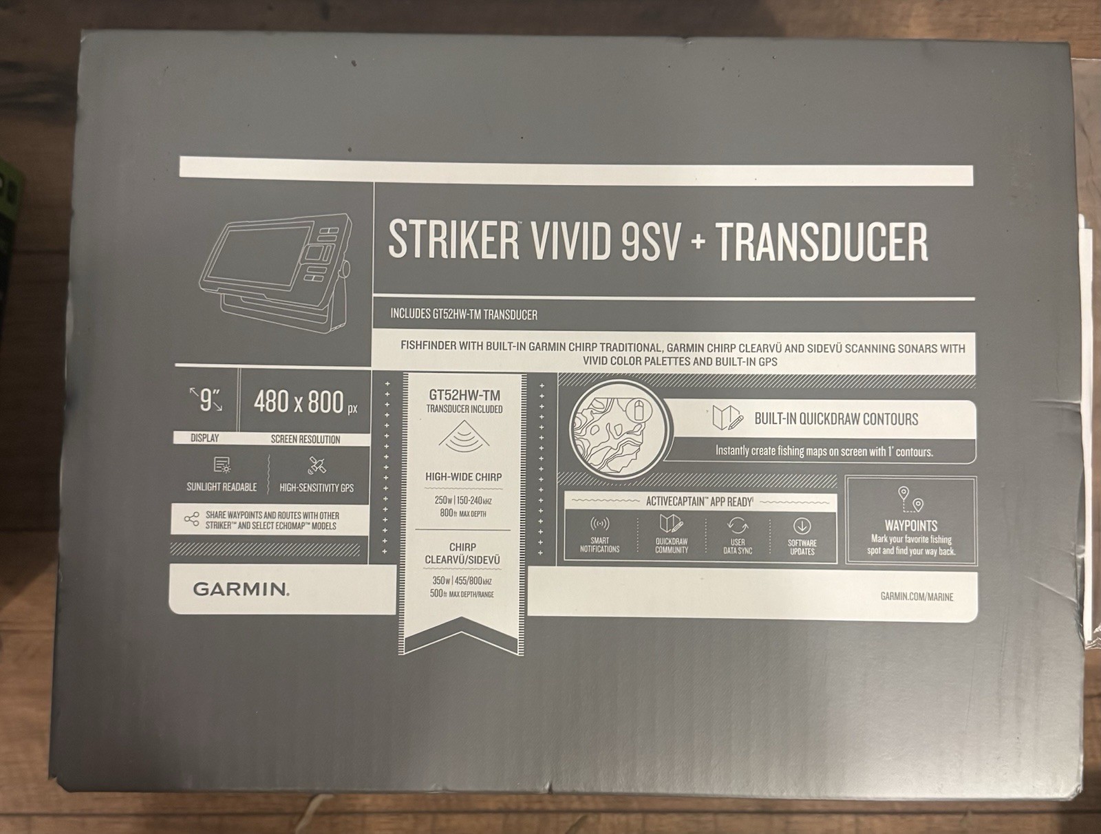 GARMIN STRIKER VIVID 9SV W/GT52 - image 2