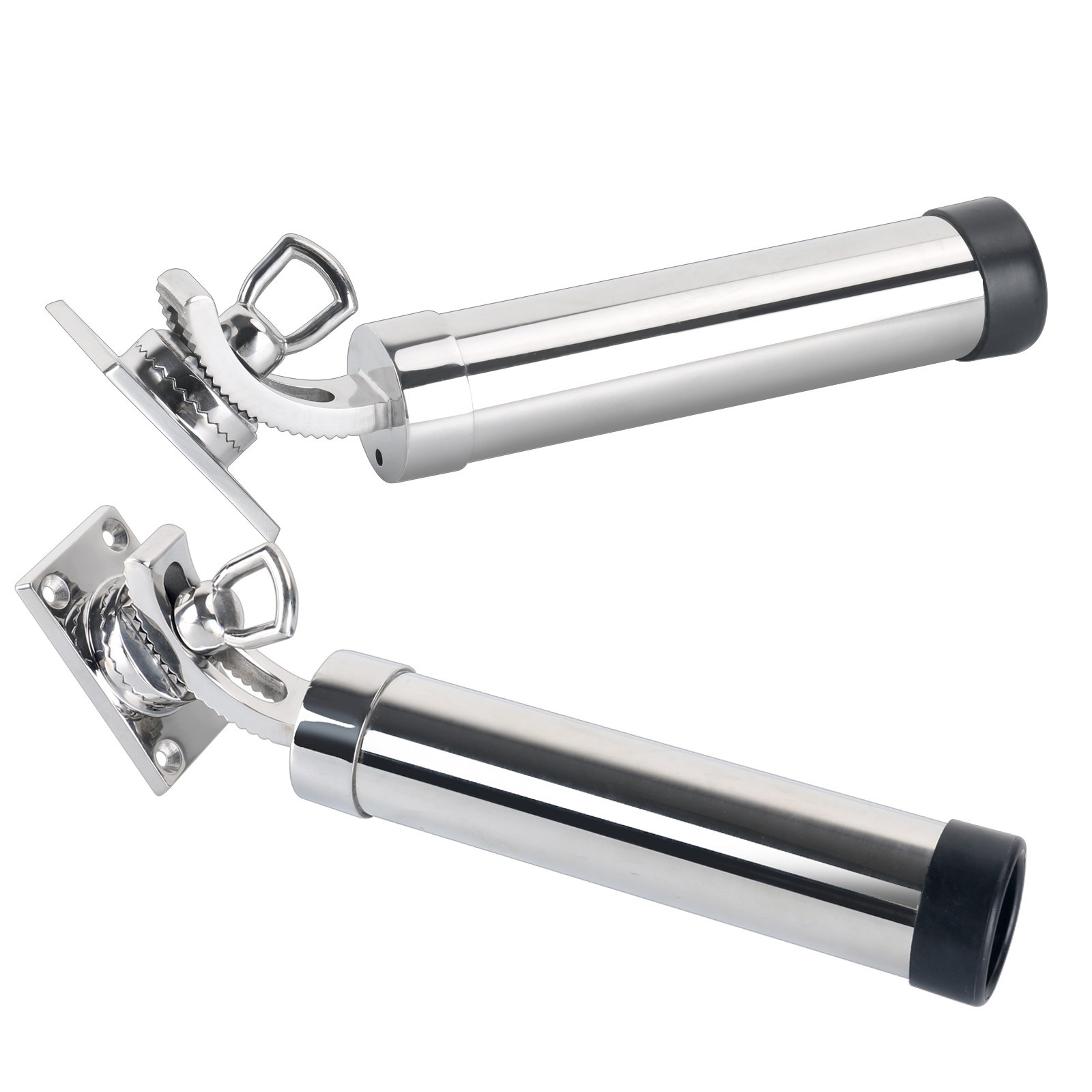 2pcs 316 Stainless Steel  Adjustable Boat Fishing Rod Holder Marine Accessories on eBay