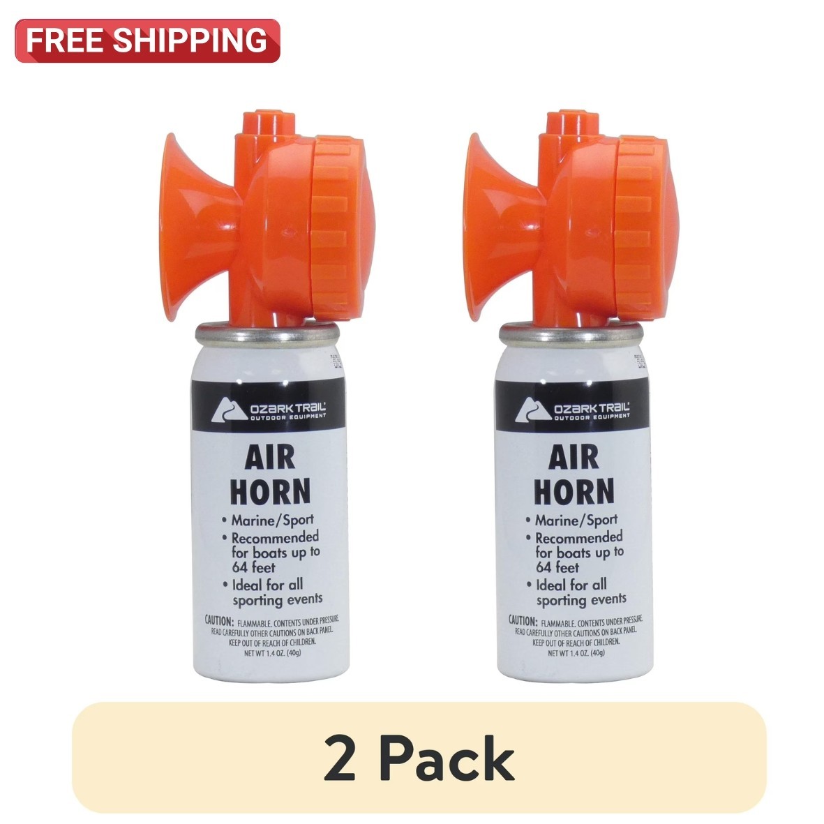 (2 pack) Ozark Trail Boat Accessories Sports and Marine Safety Air Horn 1.4 oz on eBay