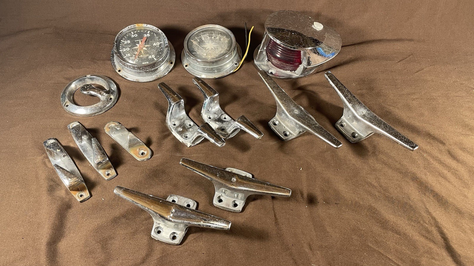 Vintage Boat Marine Crome  Boat Deck Hardware Mix Lot on eBay