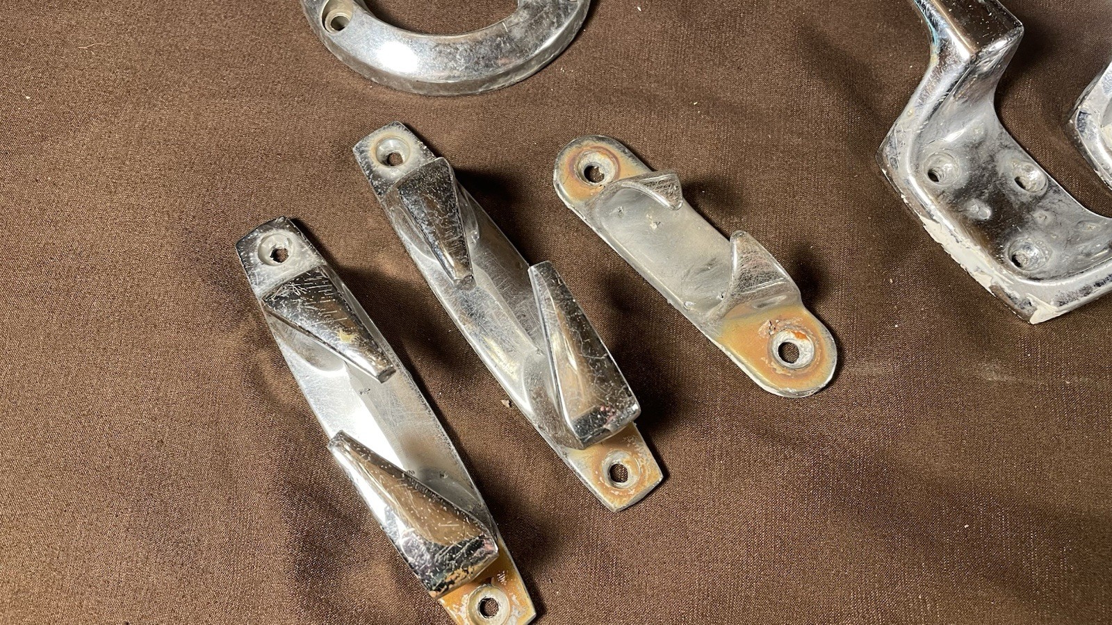Vintage Boat Marine Crome  Boat Deck Hardware Mix Lot - image 4