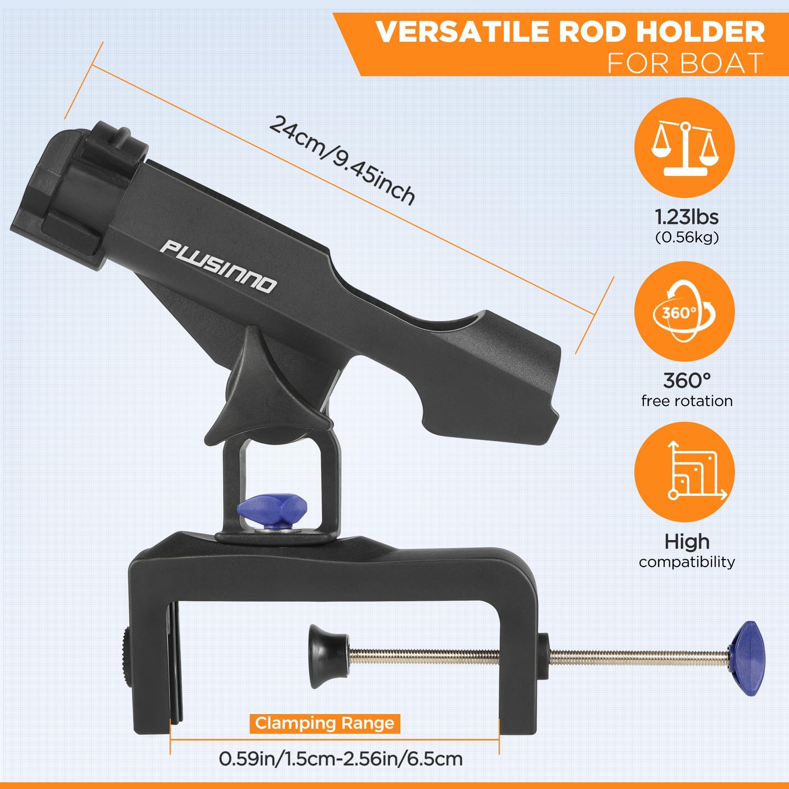 Rod Holders Fishing Boat Adjustable Pole Mount Marine Tackle Accessories - image 2