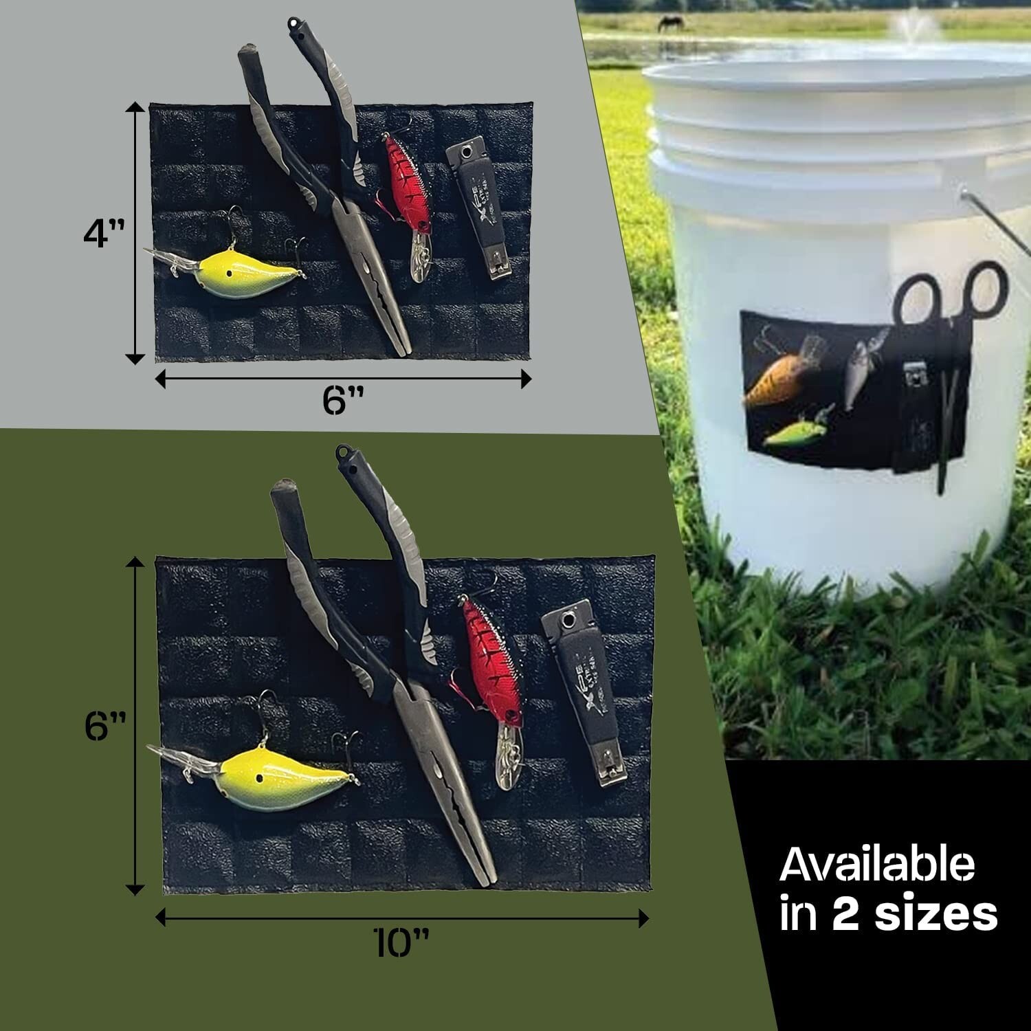 kayak  Fishing Accessories, STICK ON MAGNETIC PADS Great organizing. - image 3