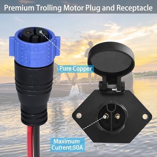 Trolling Motor Plug & Receptacle Connector for Marine Boat Fishing Accessories - image 3
