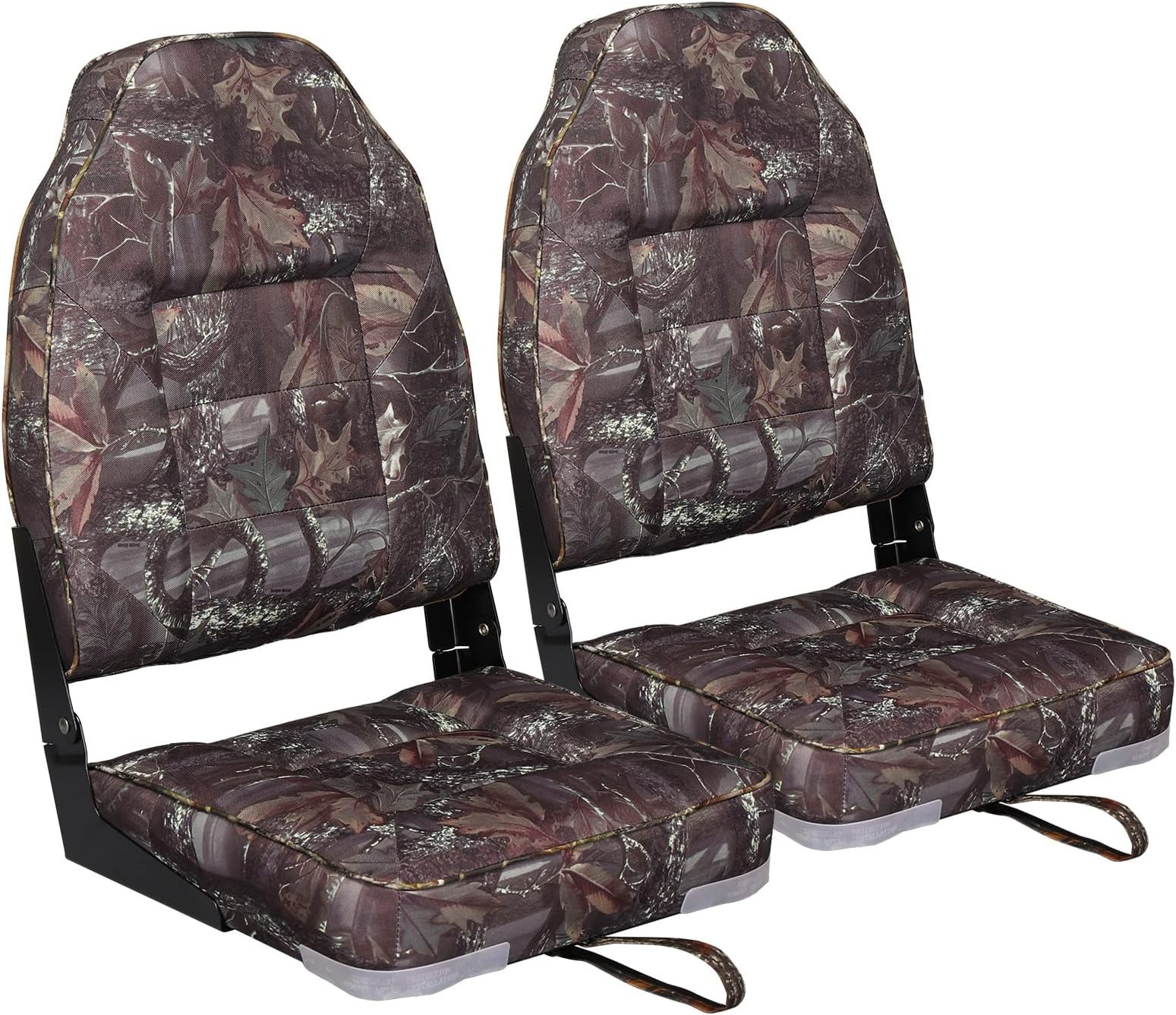 Leader Accessories High Back Folding Fishing Marine Boat Seat 2 Pack - image 2