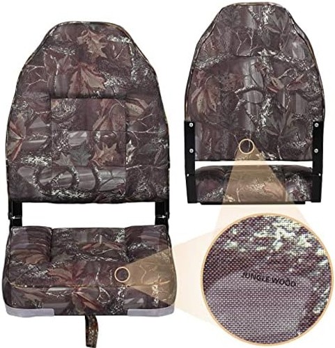 Leader Accessories High Back Folding Fishing Marine Boat Seat 2 Pack - image 5