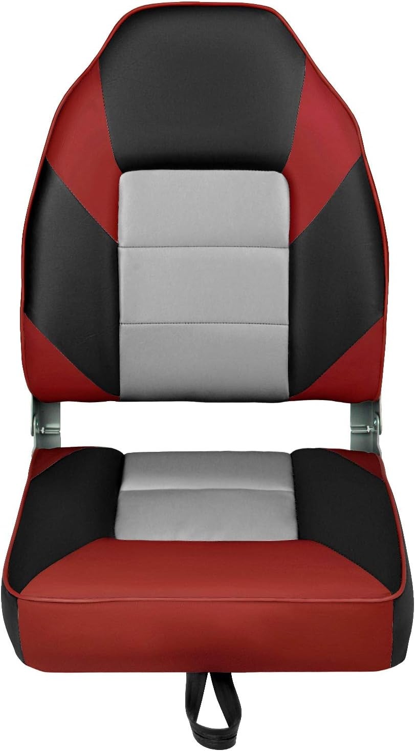 Leader Accessories High Back Folding Fishing Marine Boat Seat 2 Pack - image 4