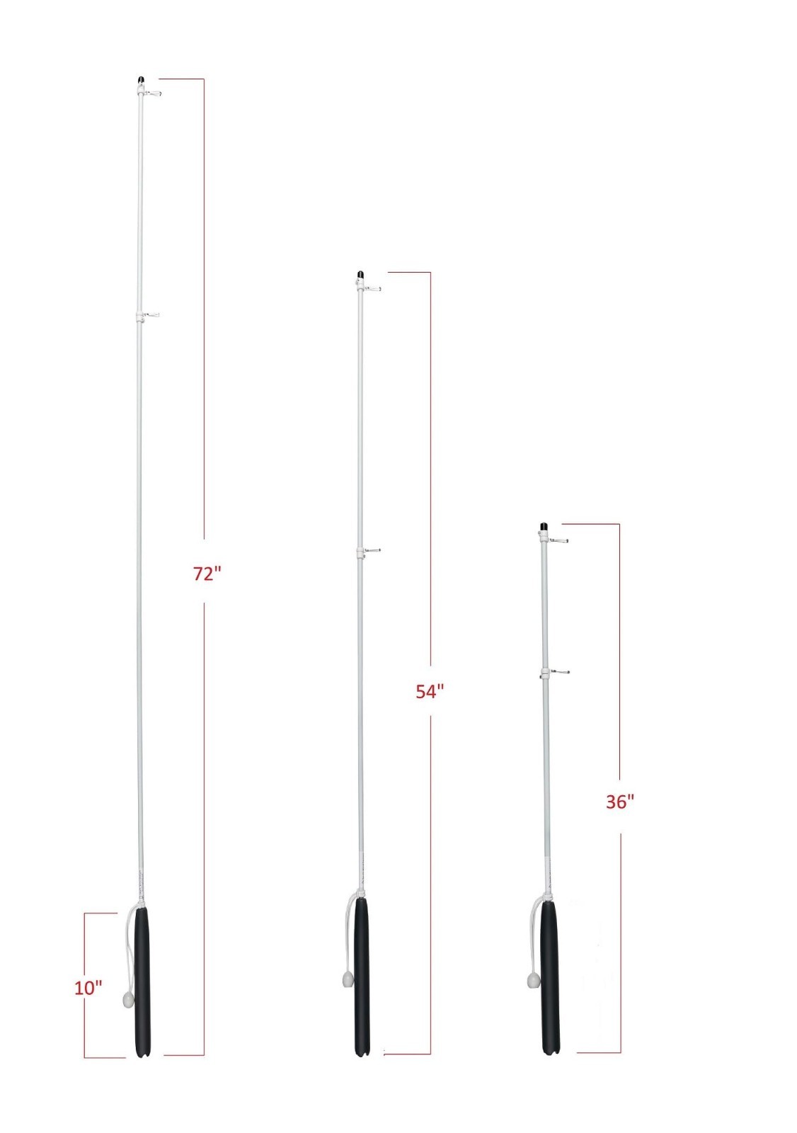 Premium Boat Rod Holder Flag Pole with Rotating Mounts - Marine Accessories, Fis - image 2