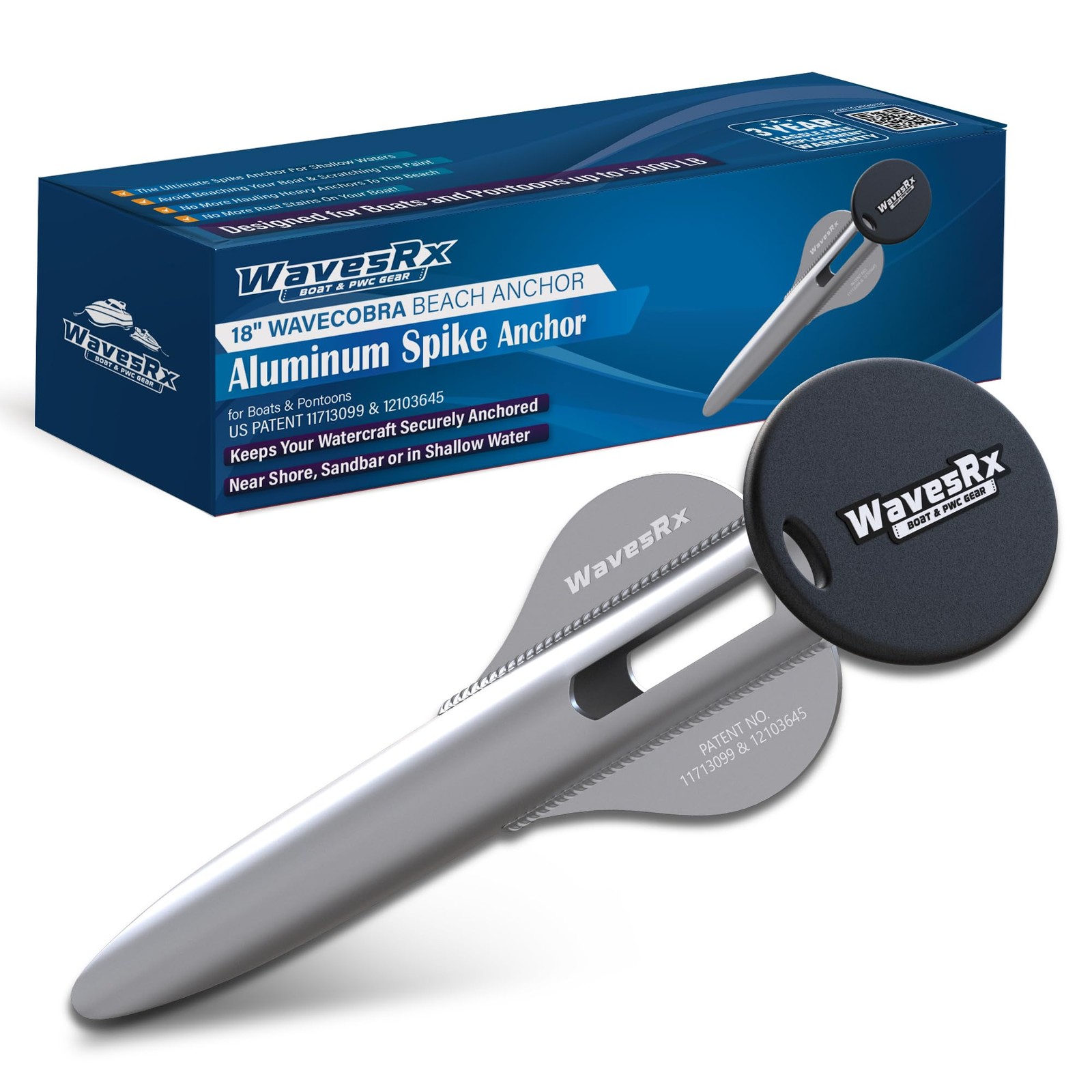 WAVESRX Ultra-Light Aluminum Beach Anchor for Jet Ski, Boat & Kayak on eBay