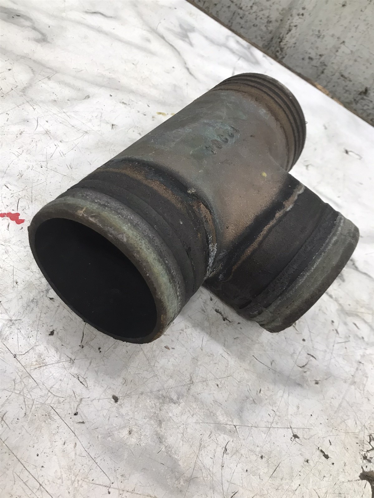 boat marine hardware 4 in inch exhaust T connector pipe 12964 - image 2