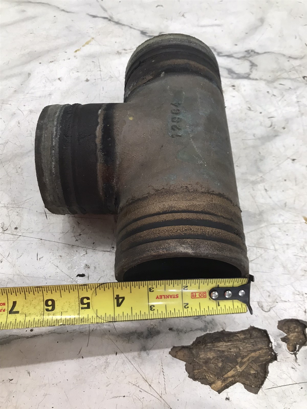 boat marine hardware 4 in inch exhaust T connector pipe 12964 - image 4