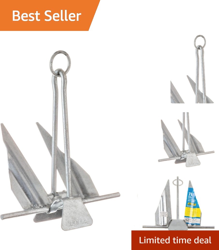 Lightweight Hot-Dipped Galvanized Utility Anchor for 15-19ft Recreational Boats on eBay