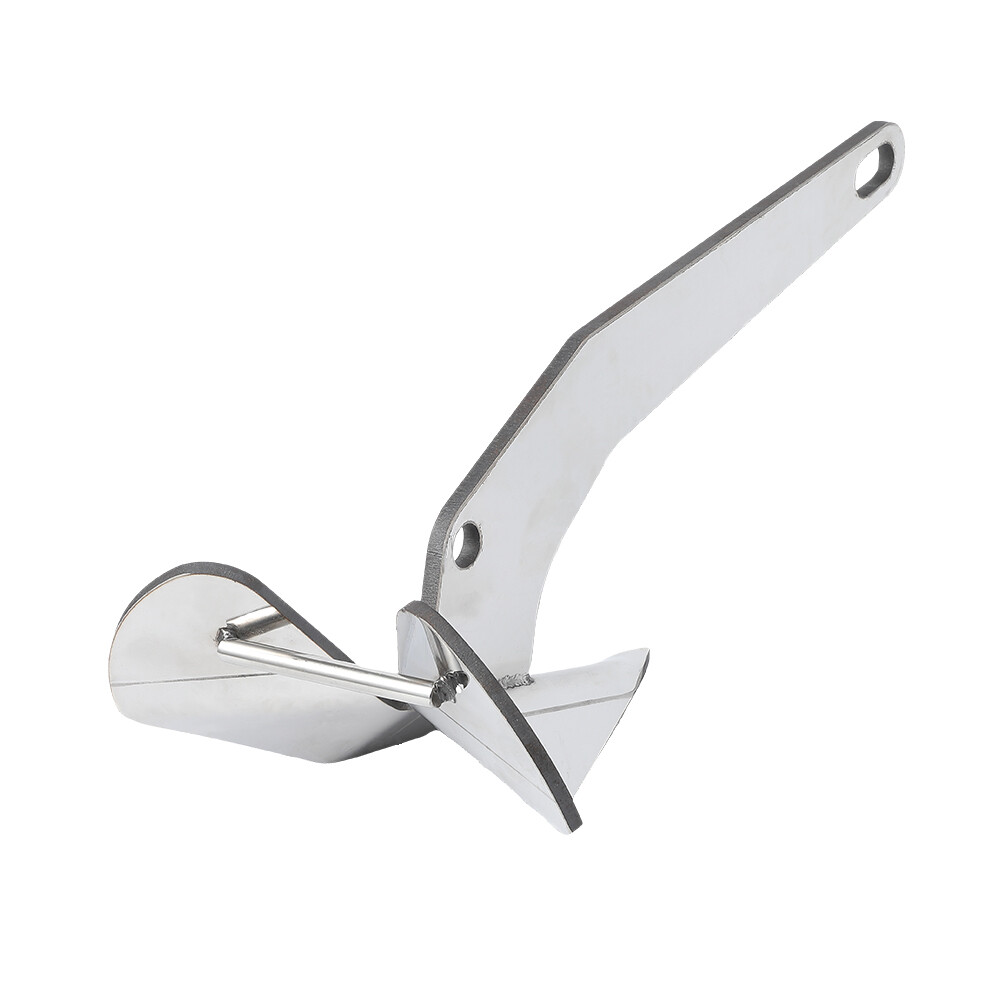 316 Stainless Steel Boat Anchor 17 LBS Triangle Wing Delta Style Marine Anchor - image 2