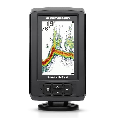 Humminbird PiranhaMAX 4 Fish Finder Dual Beam Sonar 4.3" LCD Transom Transducer - image 2